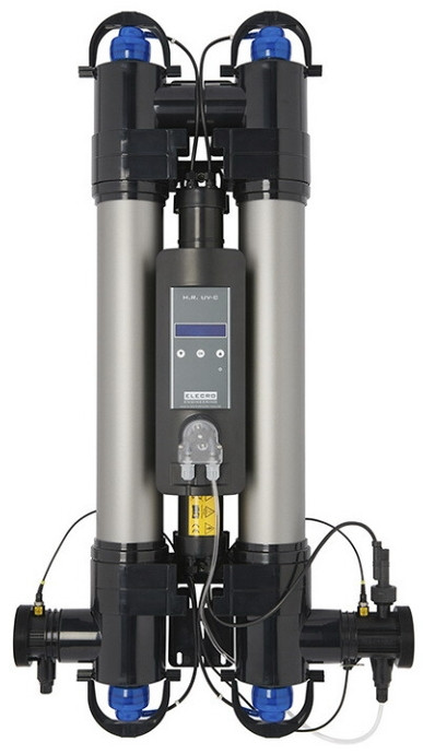 Ультрафіолетова установка до басейну Elecro Steriliser UV-C HRP-110-EU / індикатор служби лампи + дозуючий насос