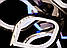 Світлодіодна люстра пелюстки з пультом та підсвічуванням до 20 кв.м колір Чорний 110 Ват Linisoln 5540/6+3 BHR 3color, фото 8