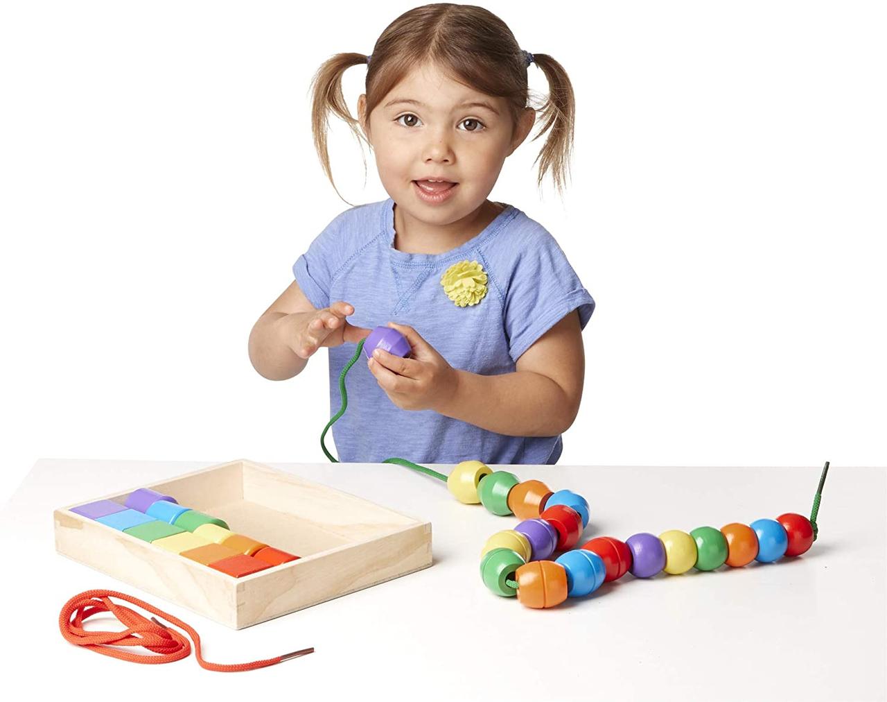 Melissa & doug primary lacing beads deals