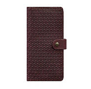 Портмоне з натуральної шкіри 7.0 Карбон (бордове), фото 2