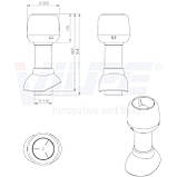 Вентиляційний вихід VILPE 110/300/Н + ковпак, фото 2