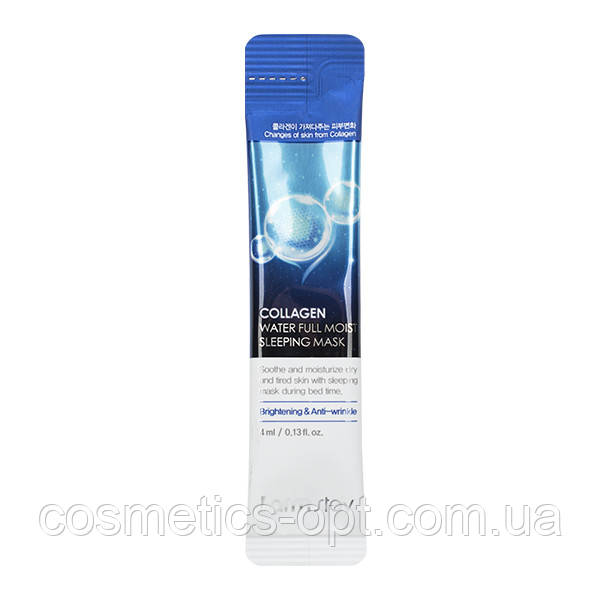 Нічна маска з колагеном FarmStay Collagen Water Full Moist Sleeping Mask, 4 ml