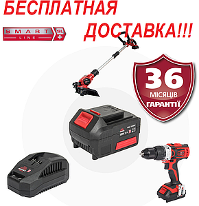 Тример акумуляторний + шурупокрут у комплекті Латвія Vitals Master AZT 1812/к