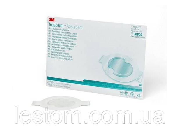 Tegaderm™ Абсорбуюча прозора акрилова пов'язка, овал (8,5х10,7 см / 14,2х15,8 см)