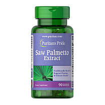 Со Пальметто Puritan's Pride Saw Palmetto Екстракт 90 капс Екстракт карликової пальми, фото 3