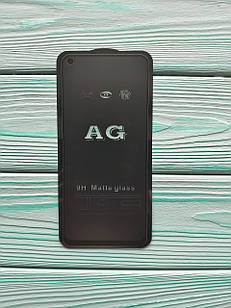 Захисне скло AG Matte Full Glue для Realme 6 Матове Чорне