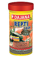 Корм в гранулах для всіх видів водяних черепах Dajana REPTI Gran 1 кг/пакет