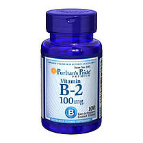 Вітамін Б2 Puritan's Pride Vitamin B-2 100 mg 100 таб, фото 5