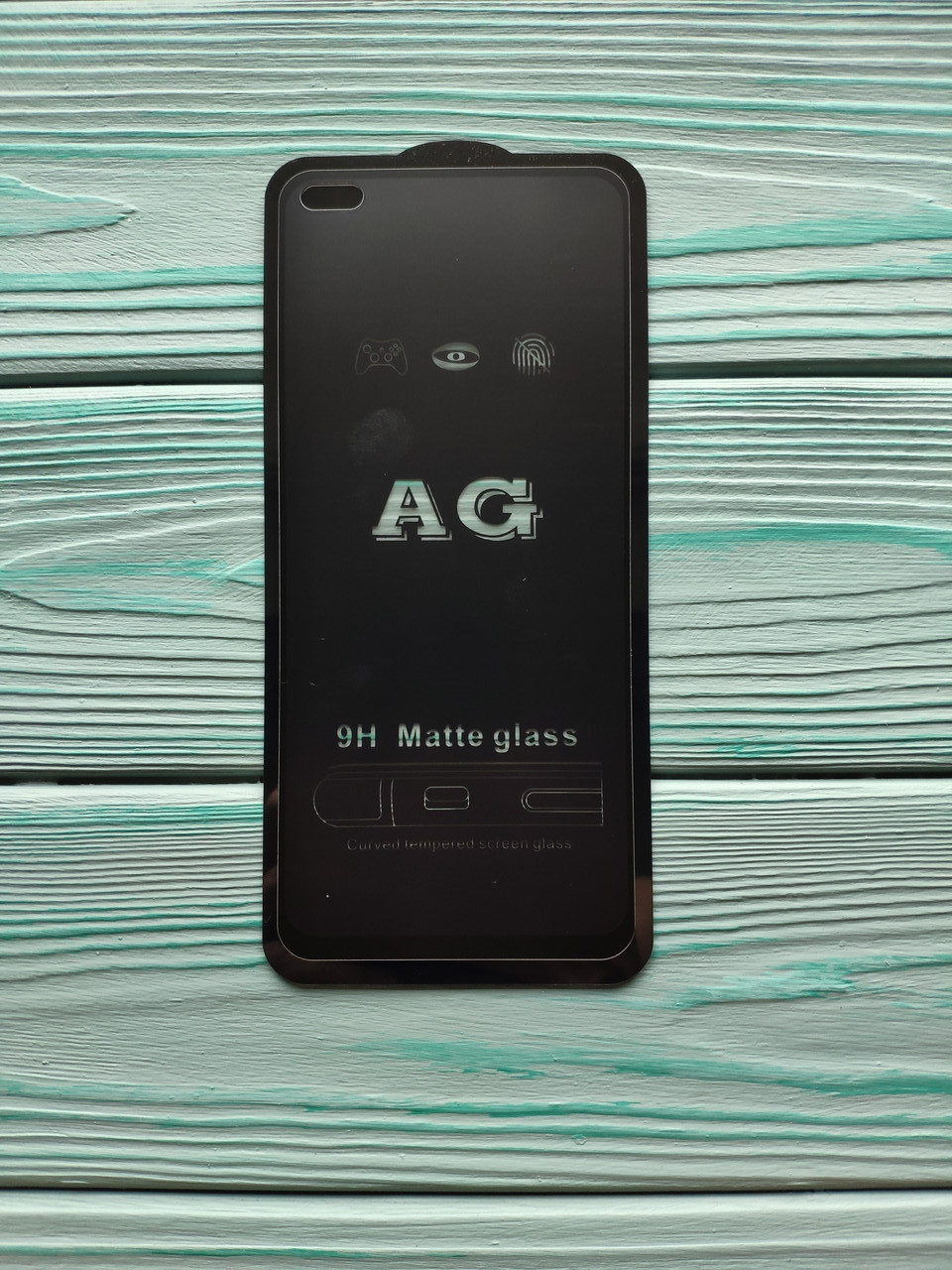 Захисне скло AG Matte Full Glue для Realme 6 Pro/X3 SuperZoom Матове Чорне, фото 1