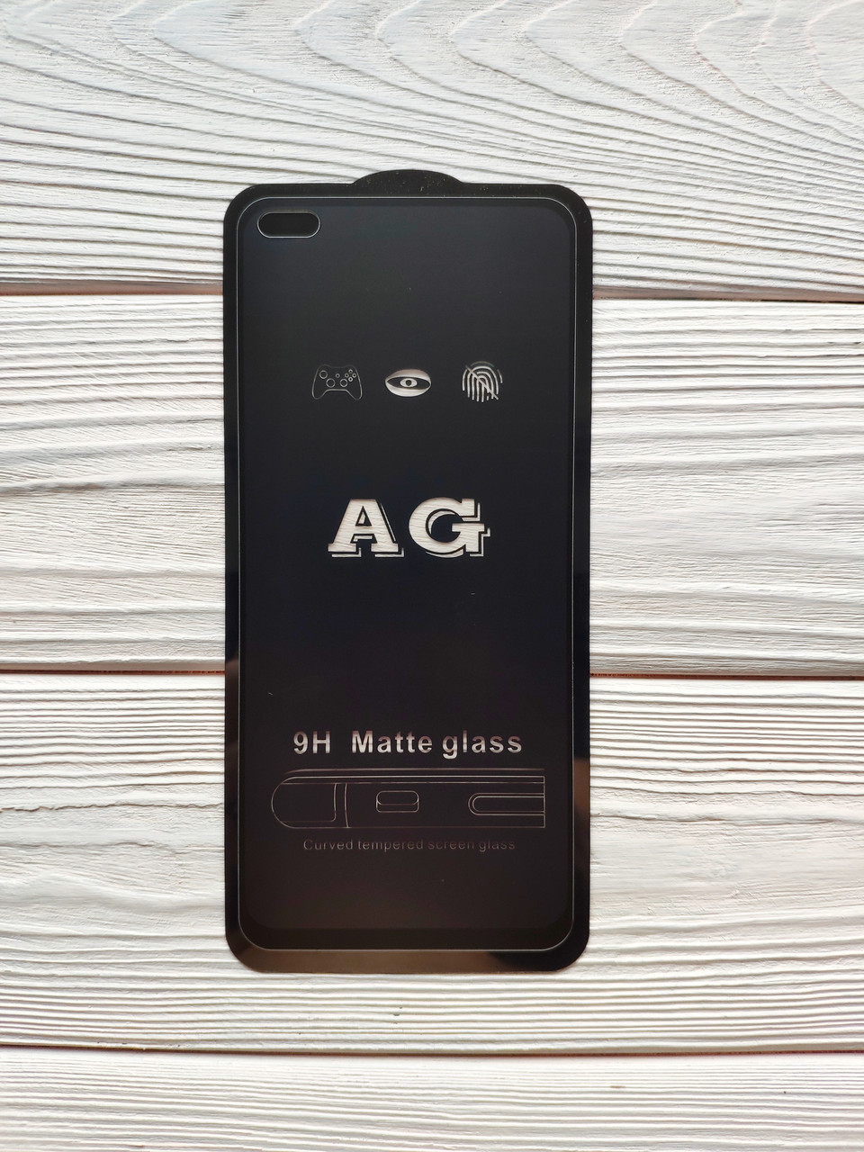 Захисне скло AG Matte Full Glue для Realme 6 Pro/ Realme X3 SuperZoom Матове Чорне