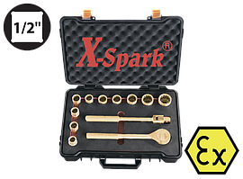 Набір головок іскробезпечних 1/2" (8-27) Al-Cu X-Spark 101F