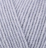 Нитки пряжа для в'язання напіввовна LANA GOLD FINE Лана Голд Файн № 200 - світлий сірий