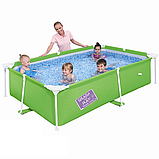 Дитячий каркасний прямокутний басейн (239х150х58см), Bestway 56220 B (Синій), фото 3