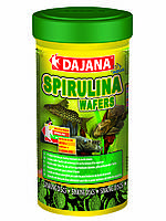 Корм для донных травоядных рыб в чипсах Dajana SPIRULINA Wafers 80 мл/25 г