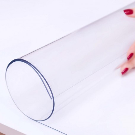 М'яке скло Прозора силіконова скатертина на стіл Soft Glass Захист для меблів 1.3х1.0 м (товщина 2мм), фото 1
