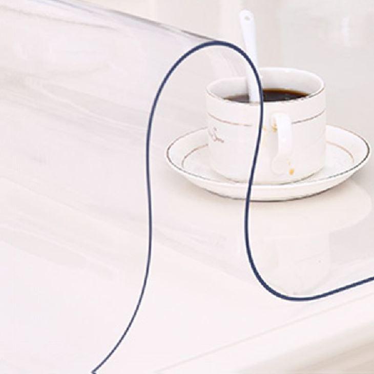 М'яке скло Прозора силіконова скатертина на стіл Soft Glass Захист для меблів 1.2х1.0 м (товщина 2мм), фото 1