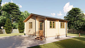 Будинок дерев'яний дачний із профільованого бруса 6х5 м. Кредитування будівництва дерев'яних будинків