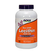 Лецитин Now Lecithin 1200 mg 200 гел капс, фото 2