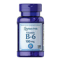 Вітамін Б6 Puritan's Pride Vitamin B-6 100 mg 100 табл, фото 4