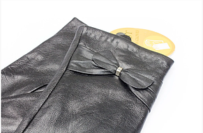 Жіночі шкіряні рукавички Shust Крісті чорні, фото 3