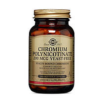 Хром (Полінікотінат) Solgar Chromium Polynicotinate 200 mcg 100 капсул, фото 5