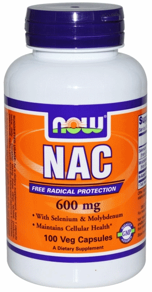 N-Ацетилцистеїн Now Foods NAC N-Acetyl Cysteine 600 mg 100 Caps, фото 1