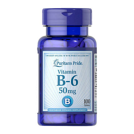 Вітамін Б6 Puritan's Pride Vitamin B-6 50 mg 100 таб, фото 2