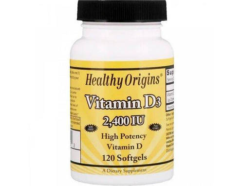 Вітамін Д3 Healthy Origins Vitamin D3 2400 IU 120 капс гел, фото 2