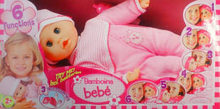 Кукла со звуками Dimian Bambolina Bebe BD307PWN