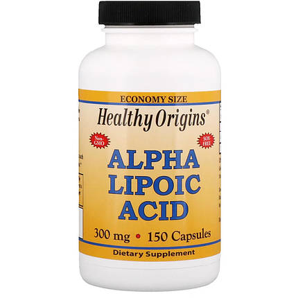 Альфа-ліпоєва кислота Healthy Origins Alpha Lipoic Acid 300 mg 150 капс, фото 2