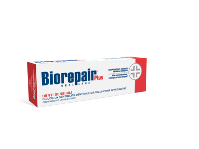 

Зубная паста Biorepair Sensitive Plus "Профессиональное лишение чувствительности», 75 мл