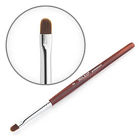 Пензель округлий Mileo №4 дерев'яна ручка