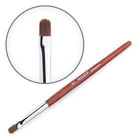 Пензель округлий Mileo №6 дерев'яна ручка