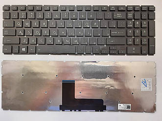 Клавіатура для ноутбуків Toshiba Satellite L50-B, S50-B чорна без рамки RU/US