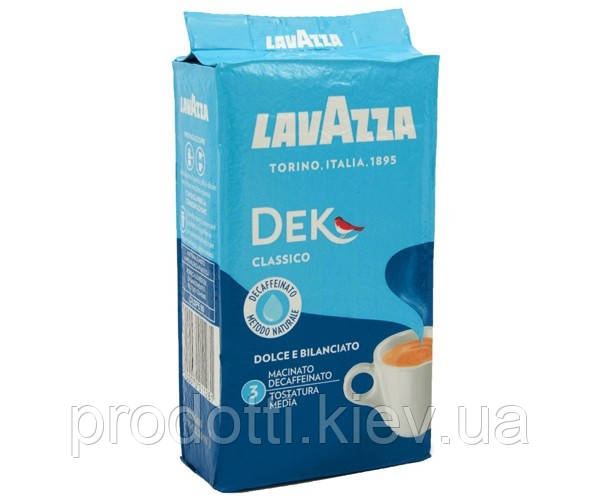 Кава Lavazza Dek мелений без кофеїну 250 г