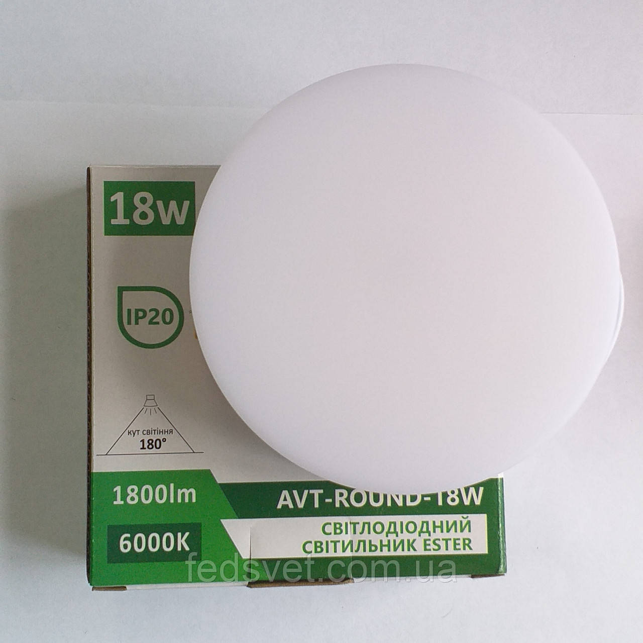 Світлодіодний світильник коло AVT-ESTER 18Вт 6000К 1800Лм