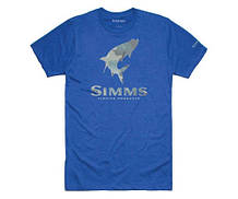 Футболка Simms Tarpon Hex Flo Camo T-Shirt Royal Heather S