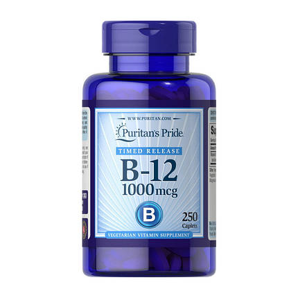 Вітамін В 12 Puritan's Pride Vitamin B-12 1000 мкг 250 таб, фото 2