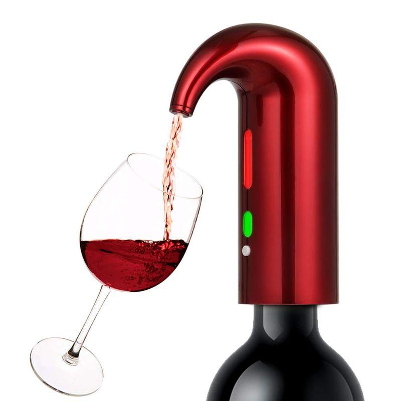 Аэратор диспенсер электрический для вина красный 105133 - фото 1 - id-p1224982387