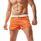 Плавальні шорти AQUX оранжевого кольору з кишенями, фото 2