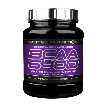 BCAA амінокислоти Бсаа Scitec BCAA 6400 375 таб, фото 2