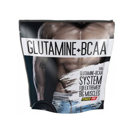 Амінокислота Power Pro Glutamine + BCAA 500 г Топ продаж, фото 1