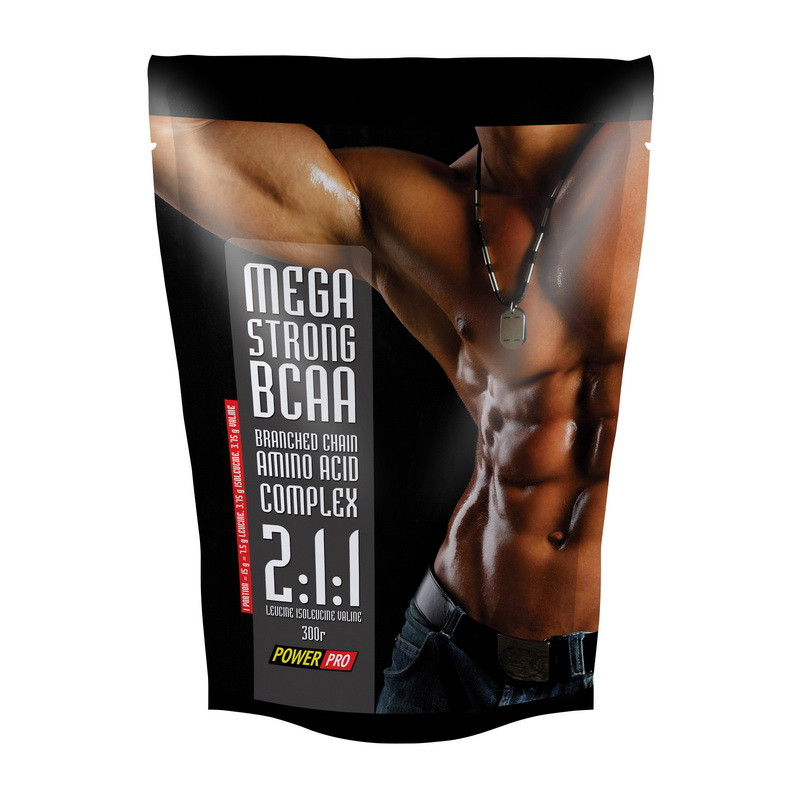 Амінокислоти Всаа в порошку Power Pro BCAA Mega Strong 300 г