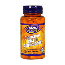 Всаа NOW Branched Chain Amino Acids 60 капс, фото 2