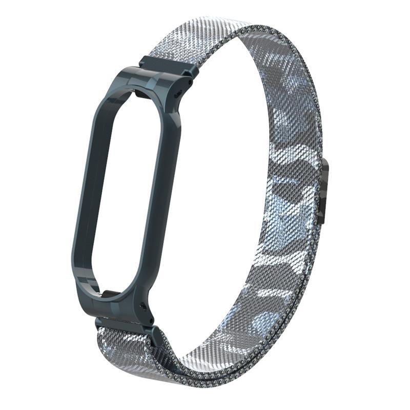 Ремешок Armorstandart Milanese Magnetic Band для Xiaomi Mi Band 5 Khaki White (ARM56857)