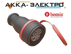 Розетка переносна каучукова 380 В 32 А BEMIS (BK6-3504-2311)