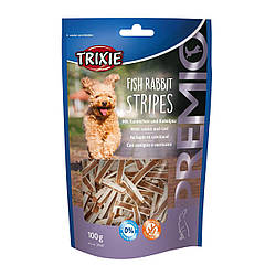 Ласощі для собак Trixie Premio Fish Rabbit Stripes (Тріксі Преміо полоски з кролика і тріски) 100г