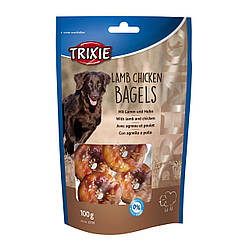 Ласощі для собак Trixie Premio Lamb Chicken Bagles (Тріксі Преміо мясні бублики з курки і ягня) 100г