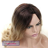 85 см! Довга перука зі штучного волосся Joyce AT без чубчика, термоволосся, колір блондин, фото 8