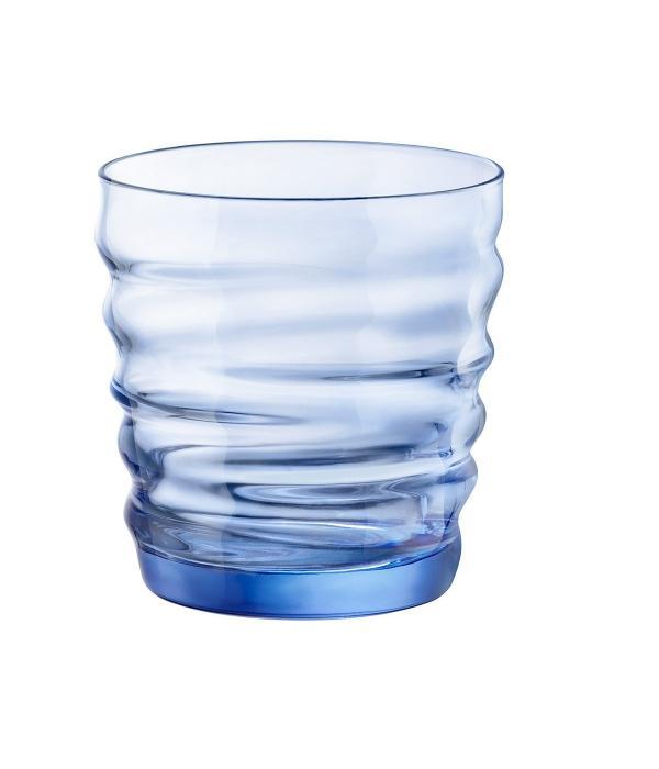 Набір склянок для води Bormioli Rocco Riflessi 300 мл 6 штук блакитні 580520BAC121990, фото 1